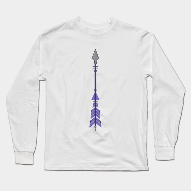 A blue arrow Long Sleeve T-Shirt by DiegoCarvalho